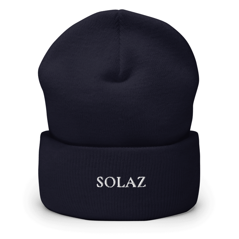 The Evening Beanie in Navy: supplier digital mockup